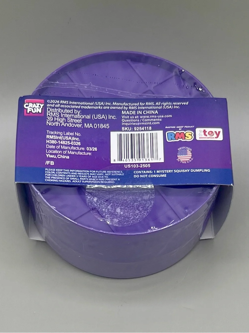 RMS Mystery Dumpling Galaxy Edition - Purple 4” Bun Squishy Crazy Fun VIRAL Toy💜